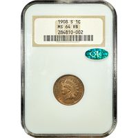 1908-S Indian Cent (1c) Obverse Image
