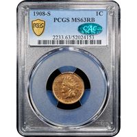 1908-S Indian Cent (1c) Obverse Slab Image