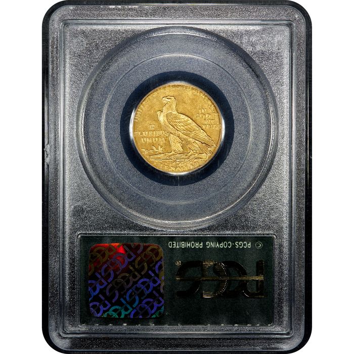 1909-D Indian Gold Half Eagle ($5) OGH Reverse Image