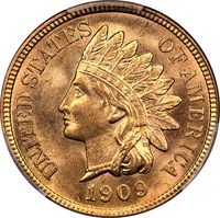 1909 Indian Cent (1c) Laidacker Collection Obverse Image