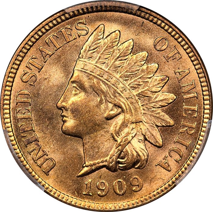 1909 Indian Cent (1c) Laidacker Collection Obverse Image