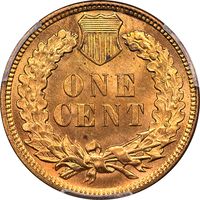 1909 Indian Cent (1c) Laidacker Collection Reverse Image