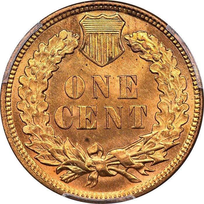1909 Indian Cent (1c) Laidacker Collection Reverse Image