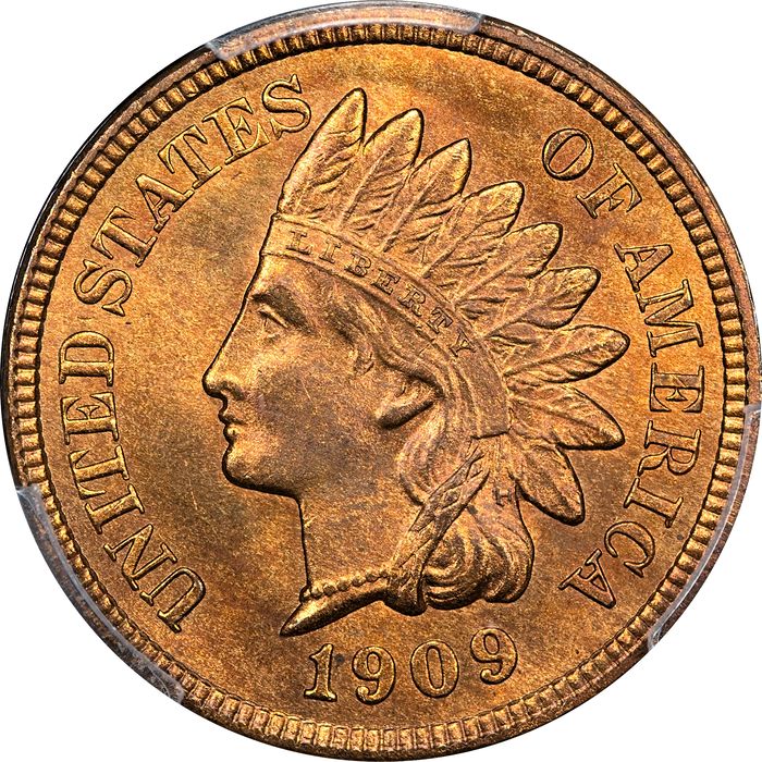 1909 Indian Cent (1c) Laidacker Collection Obverse Image