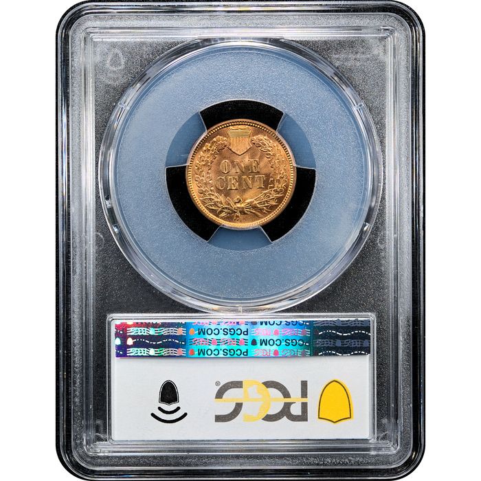 1909 Indian Cent (1c) Laidacker Collection Reverse Slab Image
