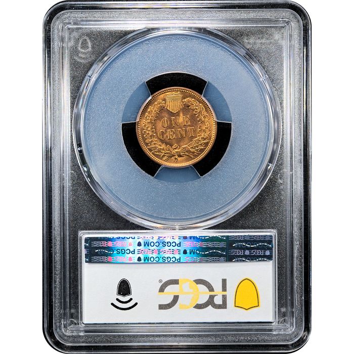 1909 Indian Cent (1c) Laidacker Collection Reverse Slab Image