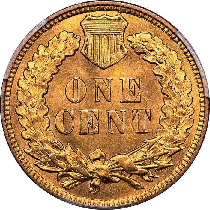 1909 Indian Cent (1c) Laidacker Collection Reverse Image