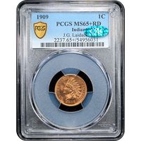 1909 Indian Cent (1c) Laidacker Collection Obverse Slab Image