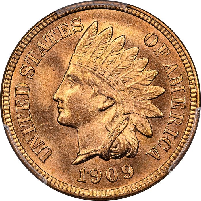 1909 Indian Cent (1c) Laidacker Collection Obverse Image