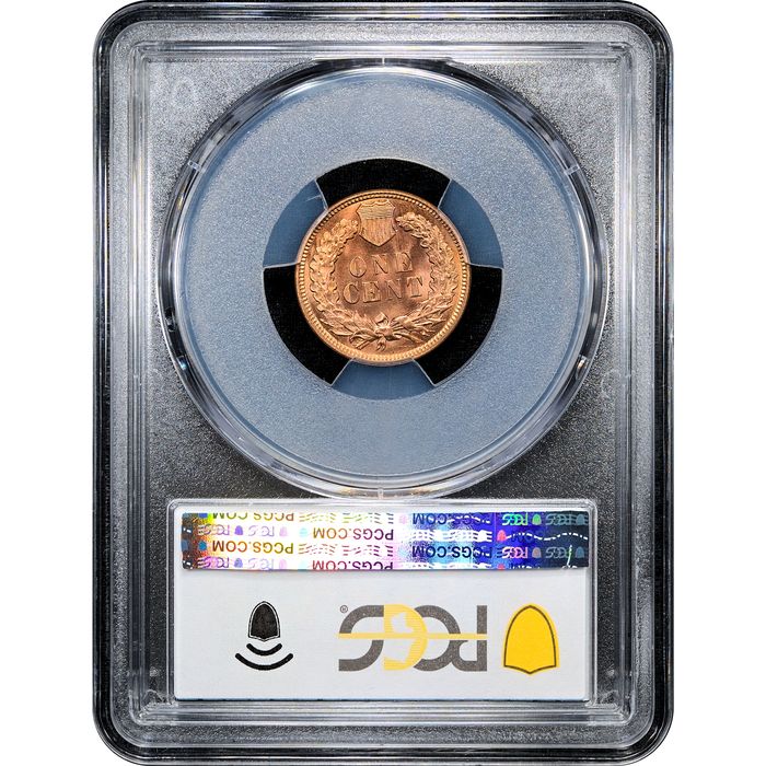 1909 Indian Cent (1c) Laidacker Collection Reverse Slab Image