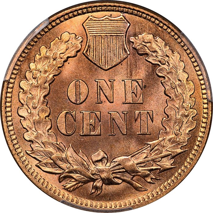 1909 Indian Cent (1c) Laidacker Collection Reverse Image