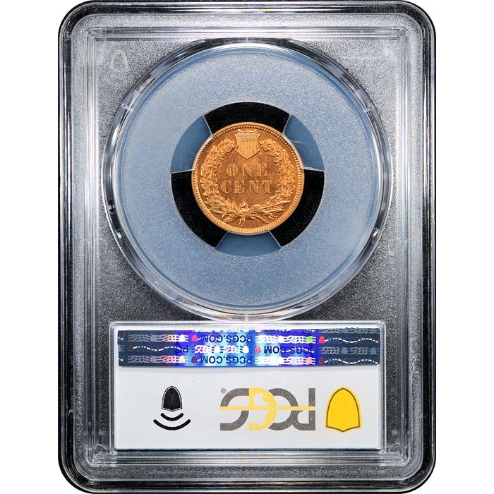 1909 Indian Cent (1c) Laidacker Collection Reverse Slab Image