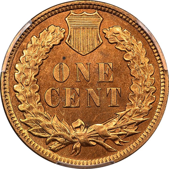 1909 Indian Cent (1c) Laidacker Collection Reverse Image