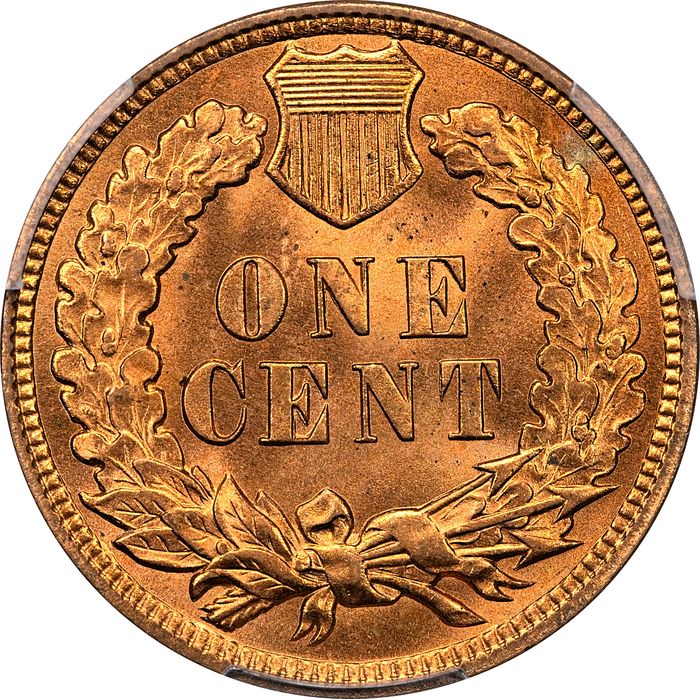 1909 Indian Cent (1c) Laidacker Collection Reverse Image