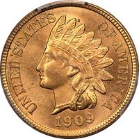 1909 Indian Cent (1c) Laidacker Collection Obverse Image