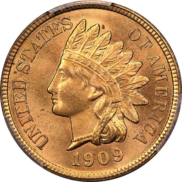 1909 Indian Cent (1c) Laidacker Collection Obverse Image