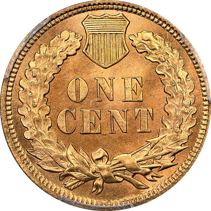 1909 Indian Cent (1c) Laidacker Collection Reverse Image