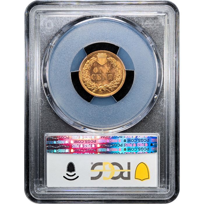 1909 Indian Cent (1c) Laidacker Collection Reverse Slab Image