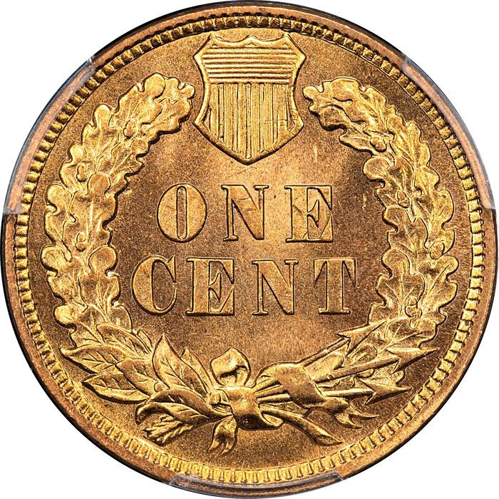 1909 Indian Cent (1c) Laidacker Collection Reverse Image