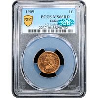 1909 Indian Cent (1c) Laidacker Collection Obverse Slab Image