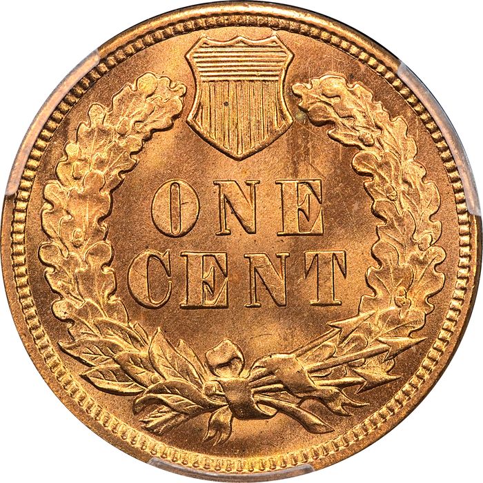 1909 Indian Cent (1c) Laidacker Collection Reverse Image