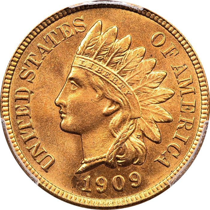 1909 Indian Cent (1c) Laidacker Collection Obverse Image