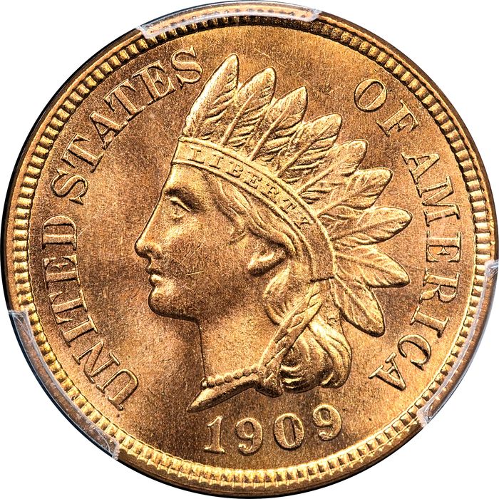 1909 Indian Cent (1c) Laidacker Collection Obverse Image