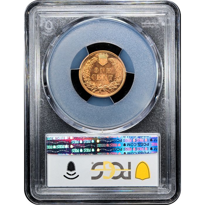1909 Indian Cent (1c) Laidacker Collection Reverse Slab Image