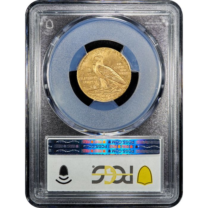 1909 Indian Gold Half Eagle ($5) Reverse Slab Image