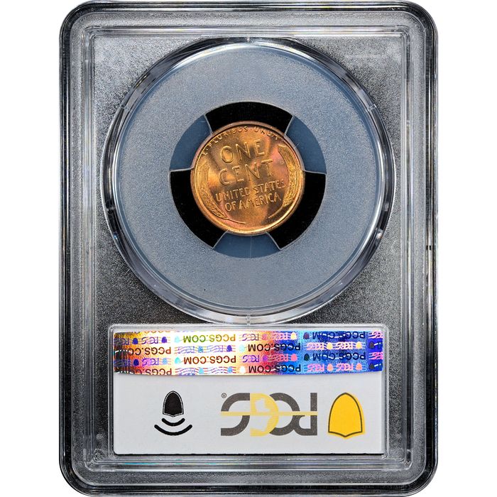 1909 Lincoln Cent (1c) Laidacker Collection Reverse Slab Image
