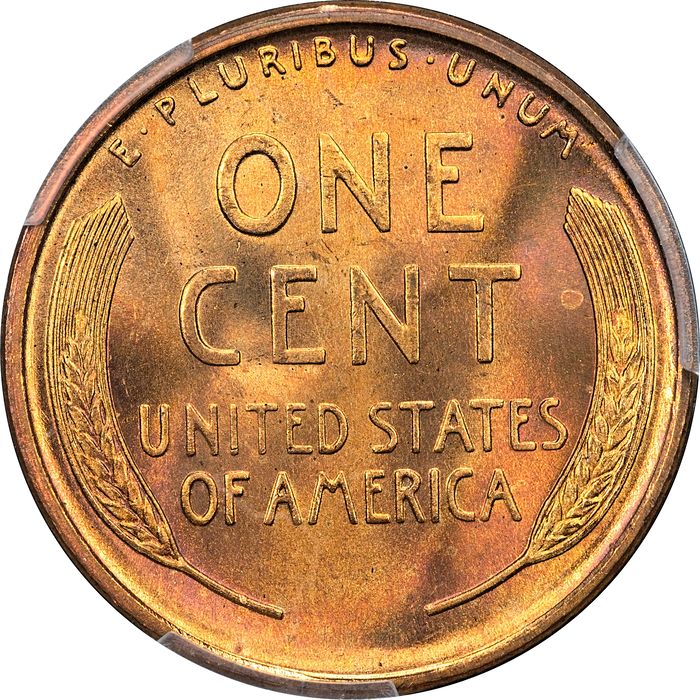 1909 Lincoln Cent (1c) Laidacker Collection Reverse Image