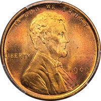 1909 Lincoln Cent (1c) Laidacker Collection Obverse Image
