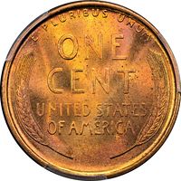 1909 Lincoln Cent (1c) Laidacker Collection Reverse Image