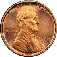1909 Lincoln Cent (1c) Laidacker Collection Obverse Image