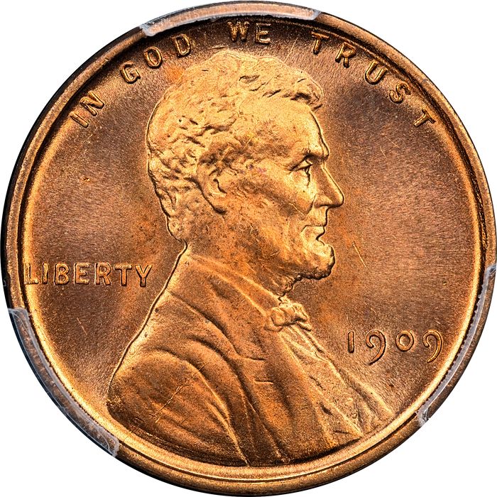 1909 Lincoln Cent (1c) Laidacker Collection Obverse Image