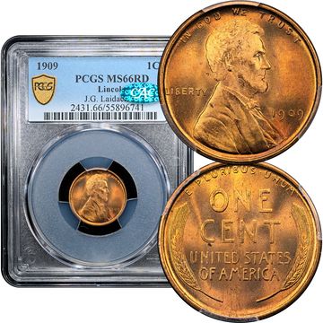 1909 Lincoln Cent (1c) Laidacker Collection Composite Image