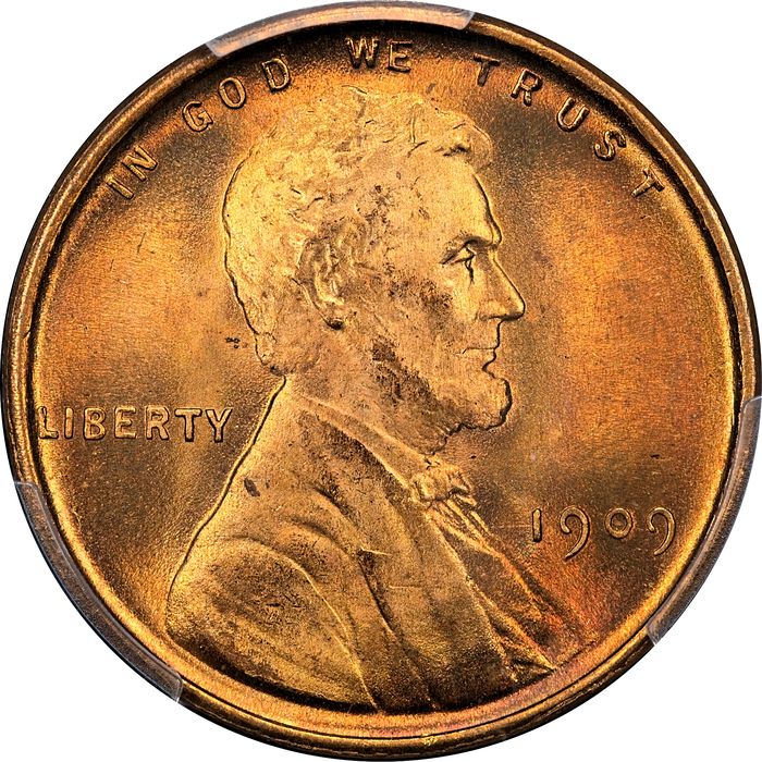 1909 Lincoln Cent (1c) Laidacker Collection Obverse Image