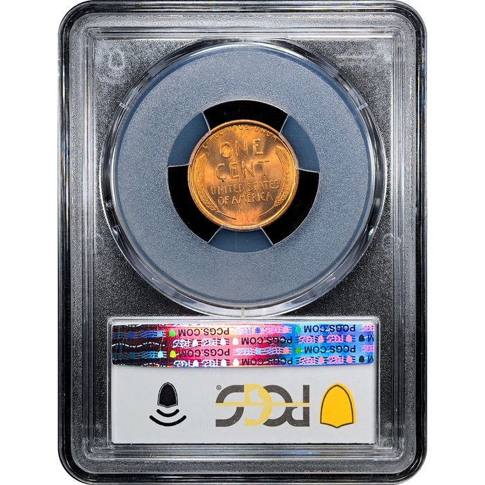 1909 Lincoln Cent (1c) Laidacker Collection Reverse Slab Image