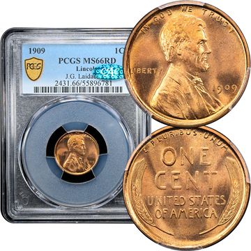 1909 Lincoln Cent (1c) Laidacker Collection Composite Image