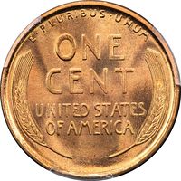 1909 Lincoln Cent (1c) Laidacker Collection Reverse Image