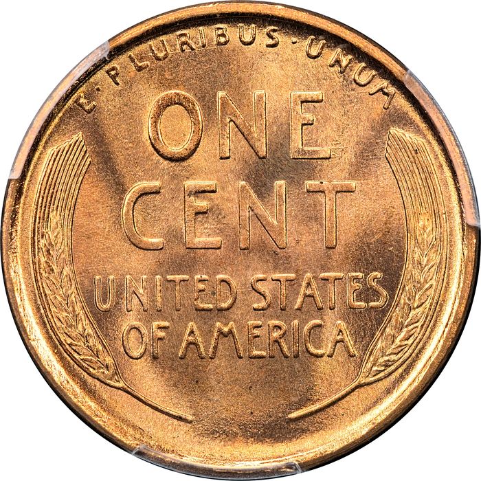 1909 Lincoln Cent (1c) Laidacker Collection Reverse Image
