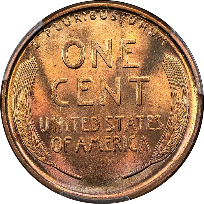 1909 Lincoln Cent (1c) Laidacker Collection Reverse Image