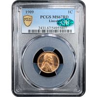 1909 Lincoln Cent (1c) Laidacker Collection Obverse Slab Image