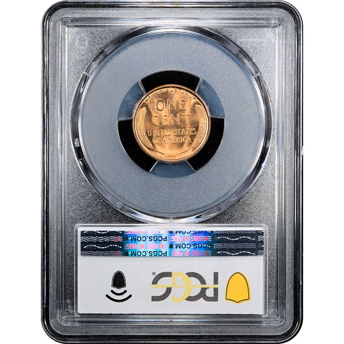 1909 Lincoln Cent (1c) Laidacker Collection Reverse Slab Image