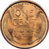 1909 Lincoln Cent (1c) Laidacker Collection Reverse Image