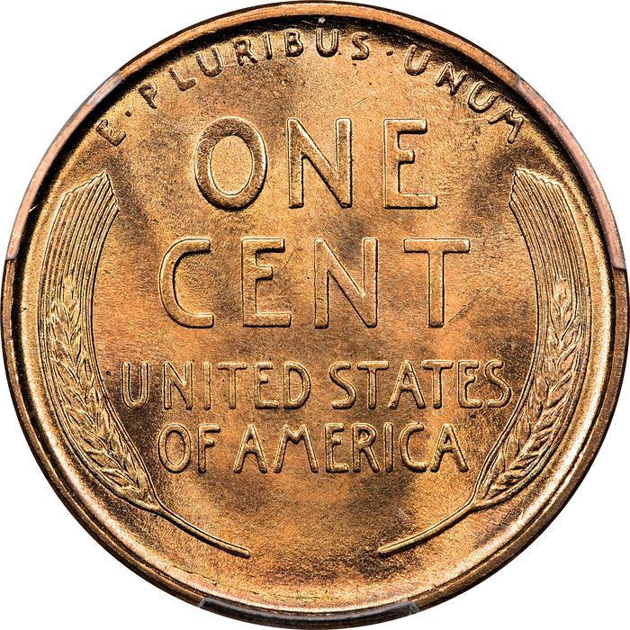 1909 Lincoln Cent (1c) Laidacker Collection Reverse Image
