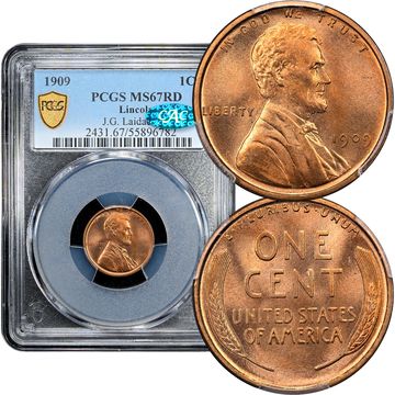 1909 Lincoln Cent (1c) Laidacker Collection Composite Image