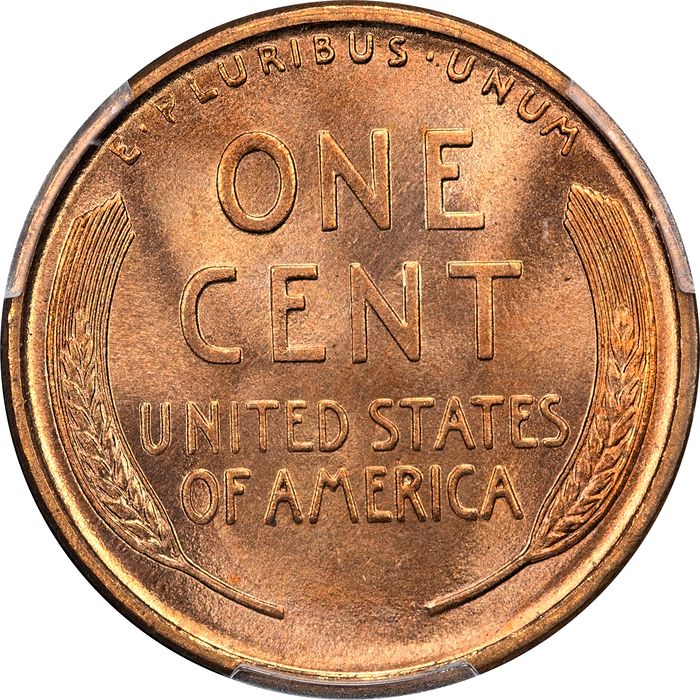 1909 Lincoln Cent (1c) Laidacker Collection Reverse Image