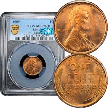1909 Lincoln Cent (1c) Laidacker Collection Composite Image