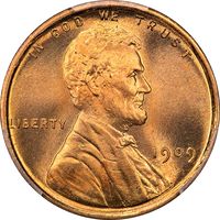 1909 Lincoln Cent (1c) Laidacker Collection Obverse Image